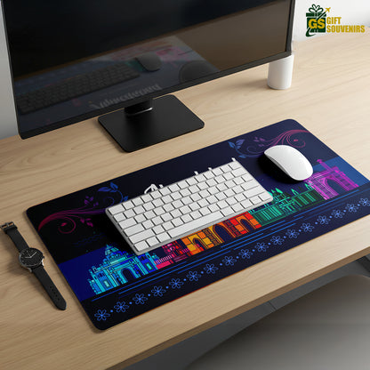 Ahmedabad Nights – City Skyline Desk Pad | Desk Mat