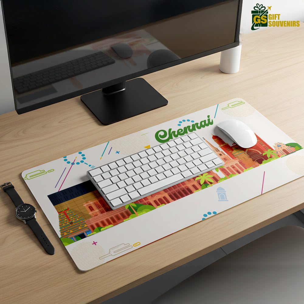 Chennai Charm – Cultural City Desk Pad | Desk Mat