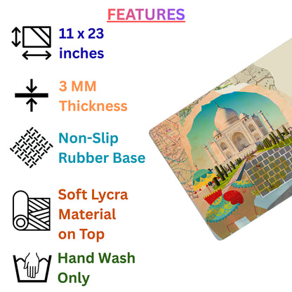 Travel to India – Iconic Destinations Desk Pad | Desk Mat