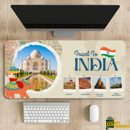 Travel to India – Iconic Destinations Desk Pad | Desk Mat