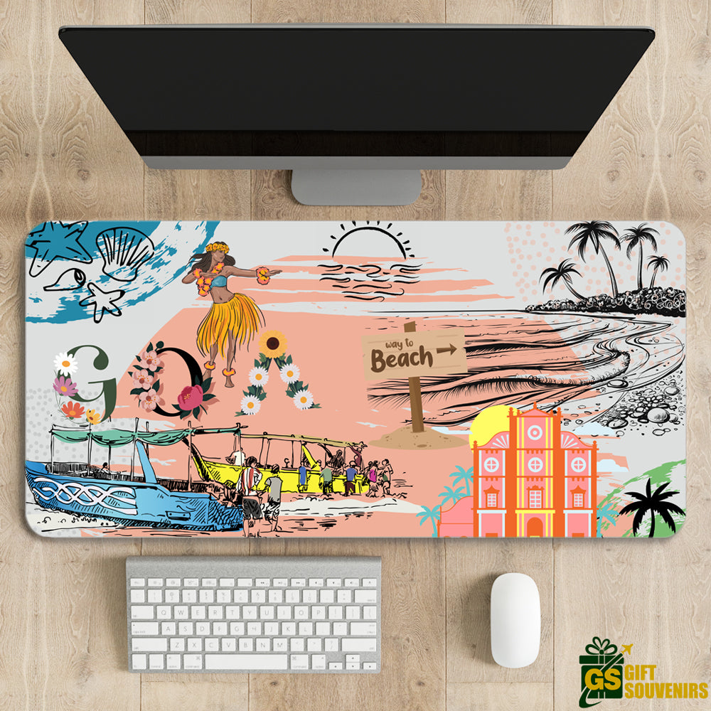 Goa Vibes – Beach & Culture Desk Pad | Desk Mat