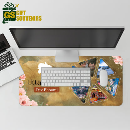 Dev Bhoomi Uttarakhand – Himalayan Heritage Desk Pad | Desk Mat
