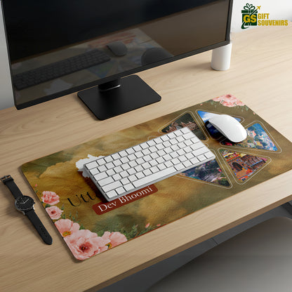 Dev Bhoomi Uttarakhand – Himalayan Heritage Desk Pad | Desk Mat