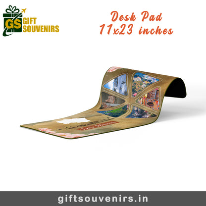 Dev Bhoomi Uttarakhand – Himalayan Heritage Desk Pad | Desk Mat