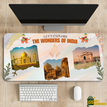 Wonders of India – Iconic Travel Desk Pad | Desk Mat