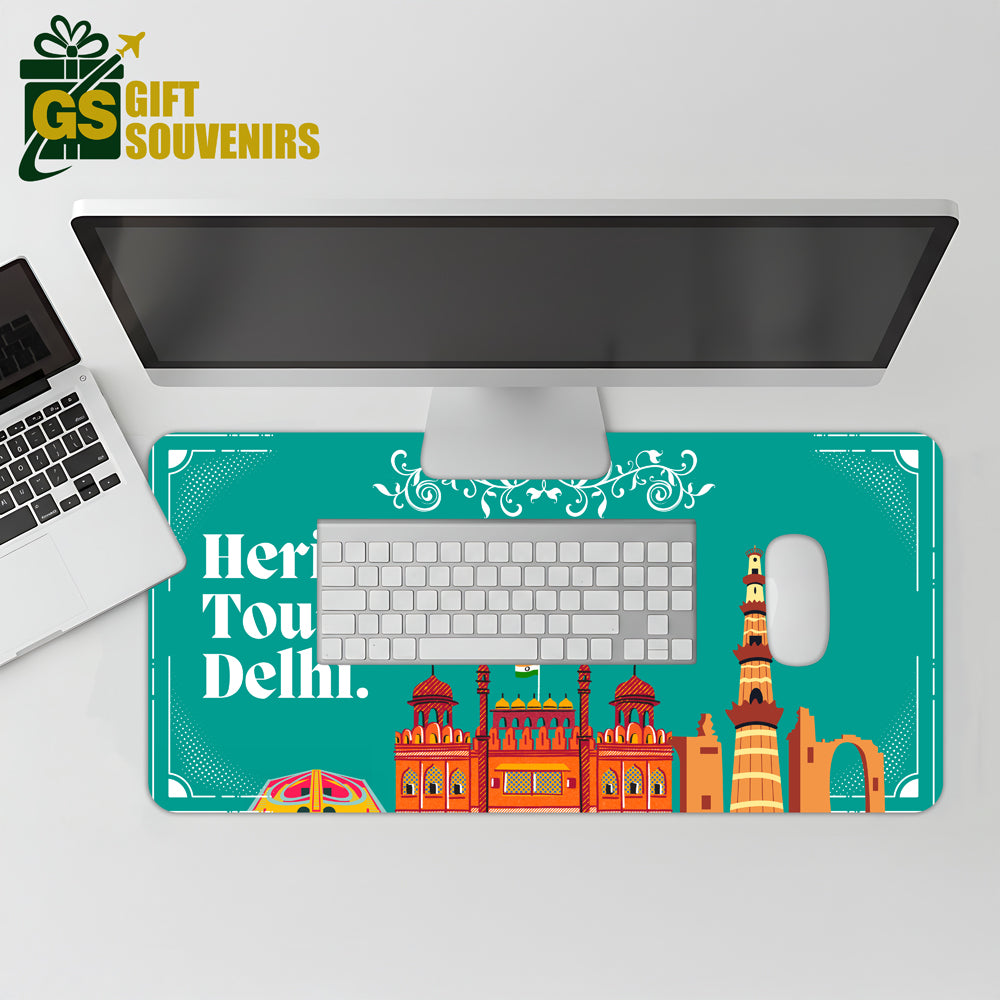 Heritage Tour Delhi – Historic Landmarks Desk Pad | Desk Mat