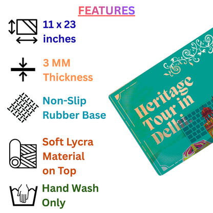Heritage Tour Delhi – Historic Landmarks Desk Pad | Desk Mat