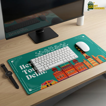 Heritage Tour Delhi – Historic Landmarks Desk Pad | Desk Mat