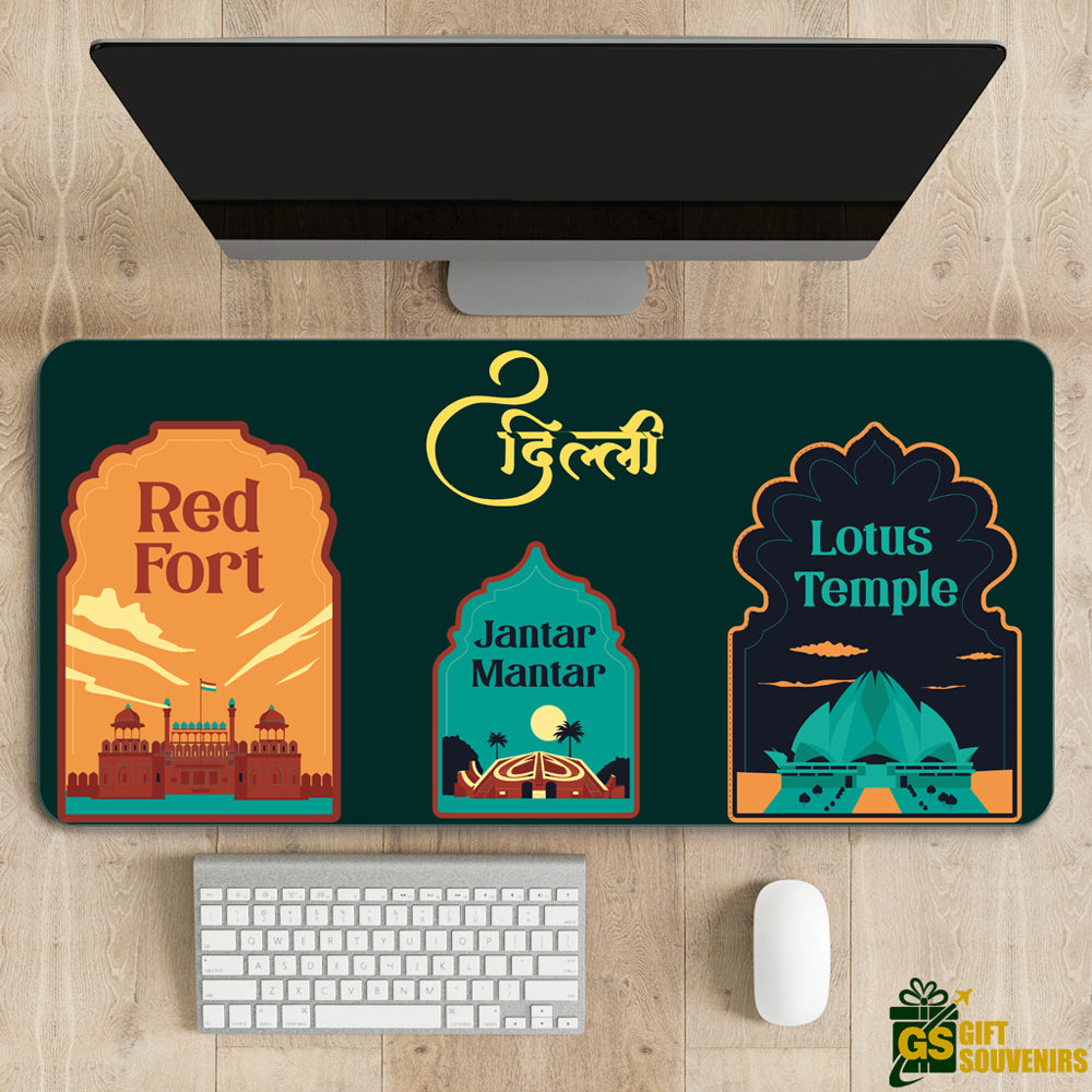 Delhi Icons – Timeless Monuments Desk Pad | Desk Mat