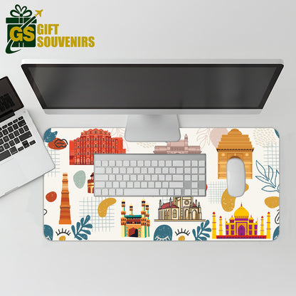 Indian Monuments Mosaic – Cultural Art Desk Pad | Desk Mat