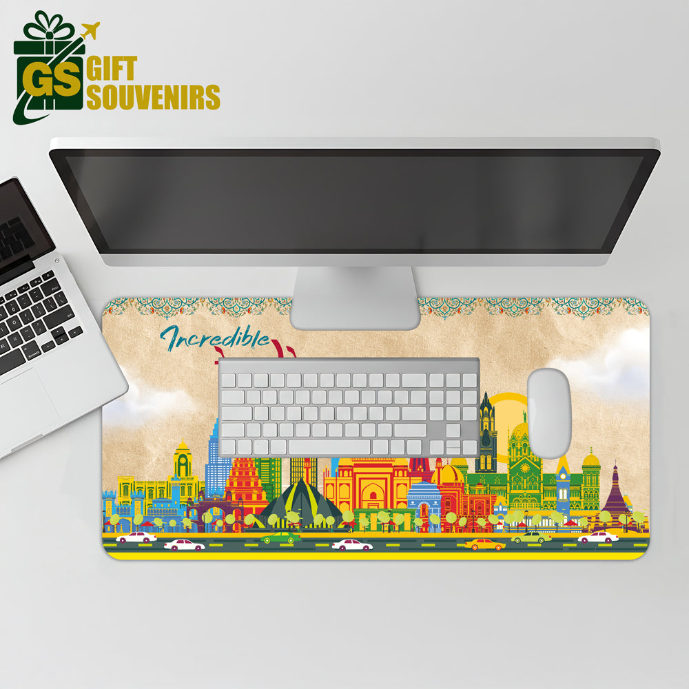 Incredible India – Vibrant Skyline Desk Pad | Desk Mat