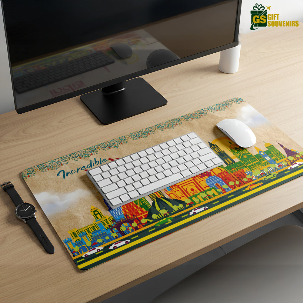 Incredible India – Vibrant Skyline Desk Pad | Desk Mat