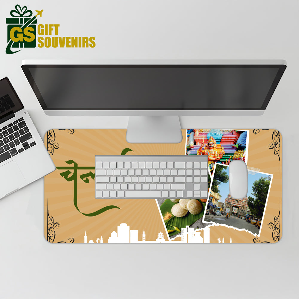 Chennai Essence – Culture & Cuisine Desk Pad | Desk Mat