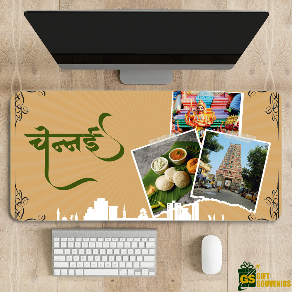 Chennai Essence – Culture & Cuisine Desk Pad | Desk Mat