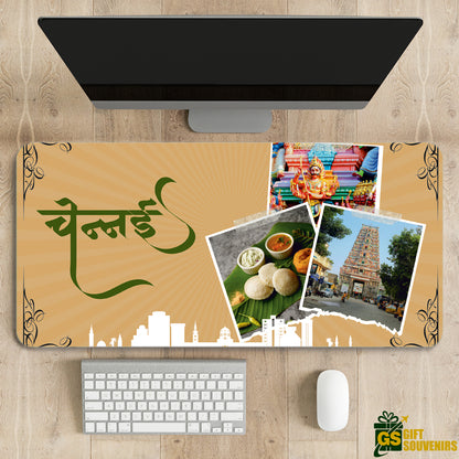 Chennai Essence – Culture & Cuisine Desk Pad | Desk Mat