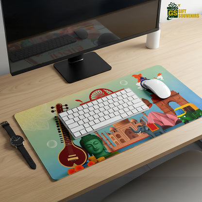 India Wonderful Land – Cultural Icons Desk Pad | Desk Mat