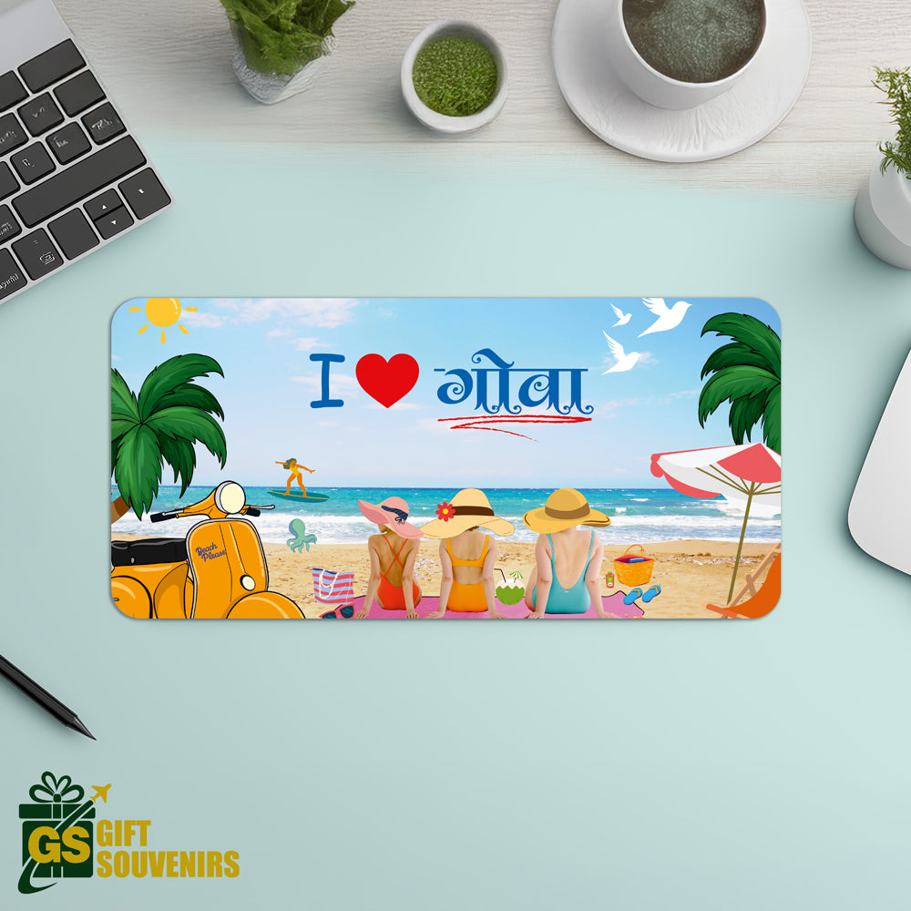 I Love Goa – Tropical Beach Vibes Desk Pad | Desk Mat