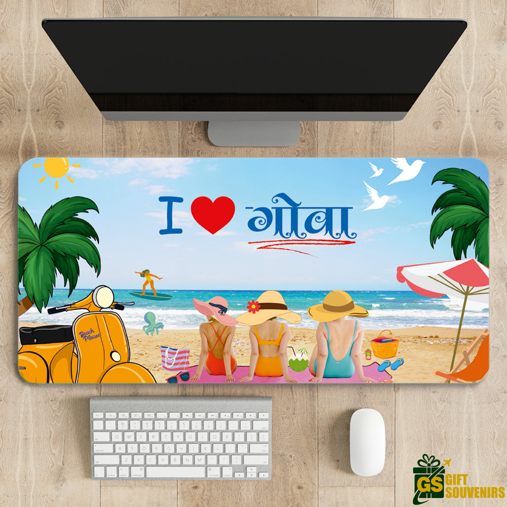 I Love Goa – Tropical Beach Vibes Desk Pad | Desk Mat