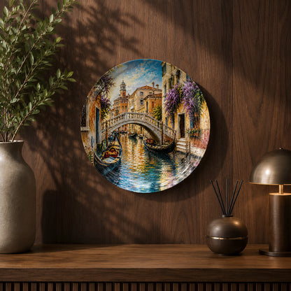 Global Classics Canal Serenity ceramic wall plate celebrating the timeless beauty of Venice.