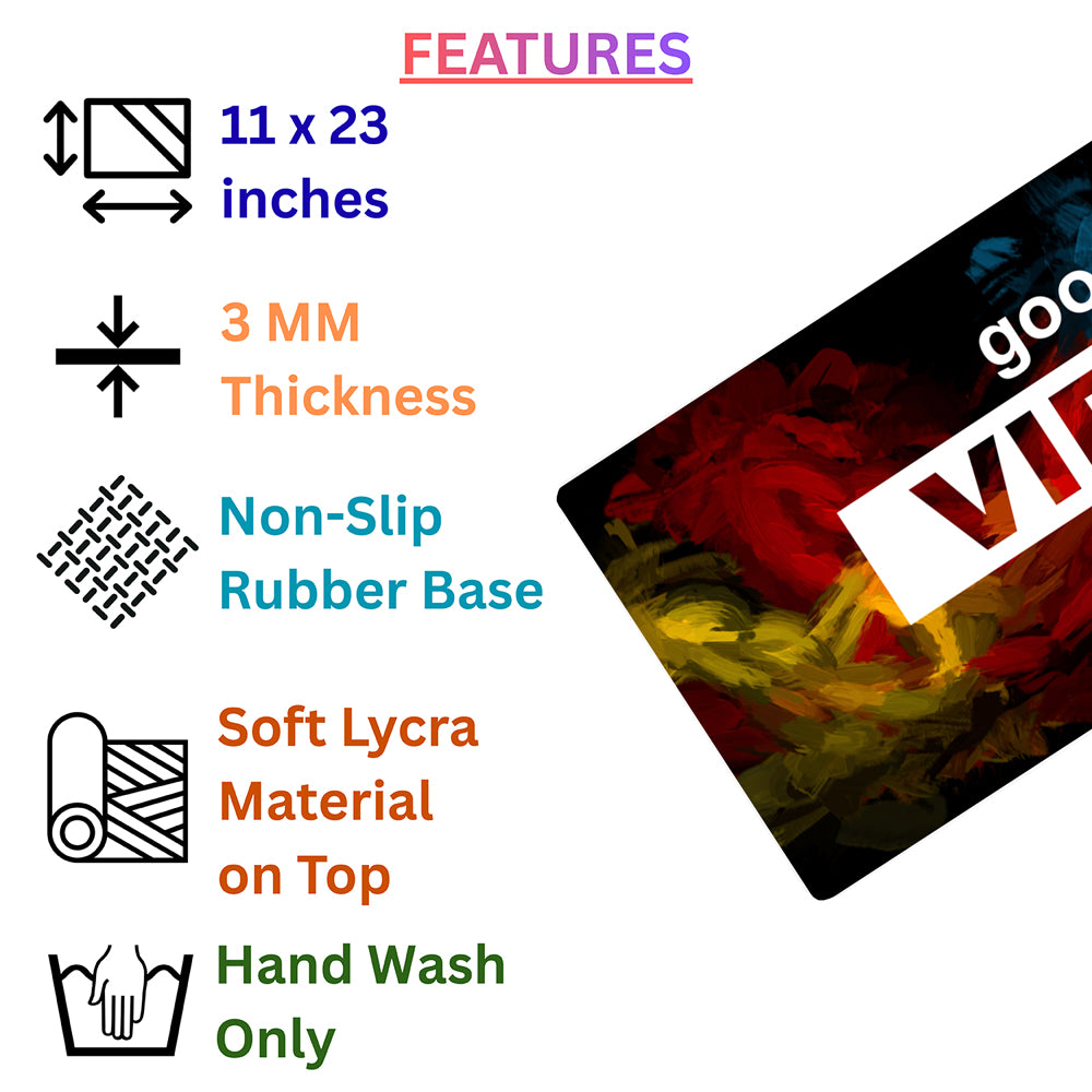 Good Vibes Only – Artistic Desk Pad | Desk Mat