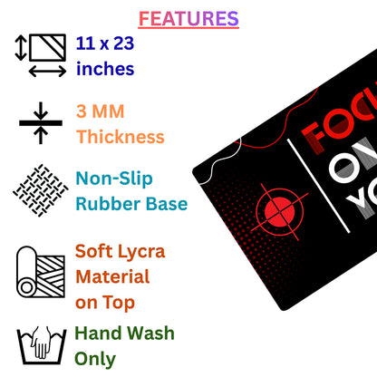 Focus on Your Goals – Motivational Desk Pad | Desk Mat