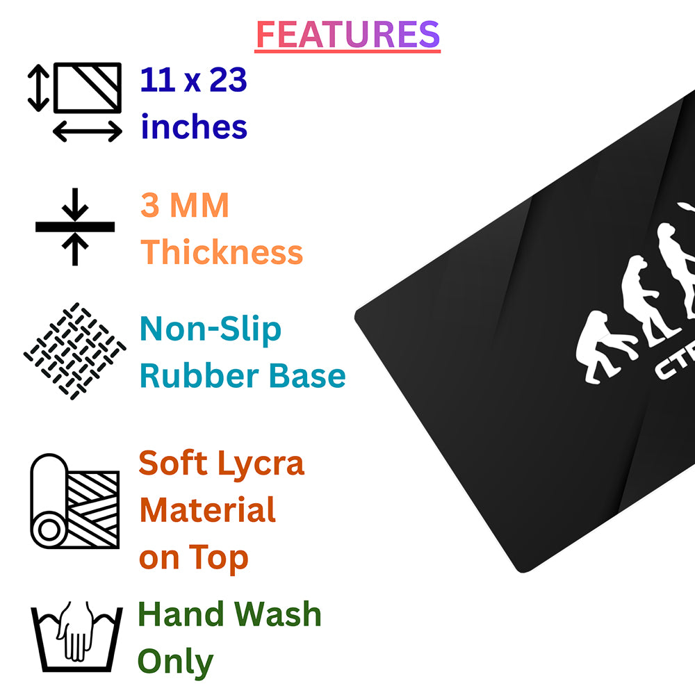 Ctrl + Evolve – Modern Work Desk Pad | Desk Mat