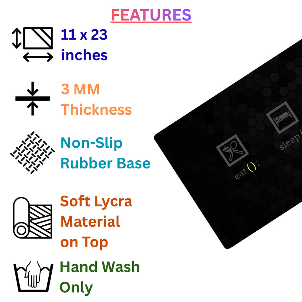 Eat. Sleep. Code. Repeat – Programmer Desk Pad | Desk Mat