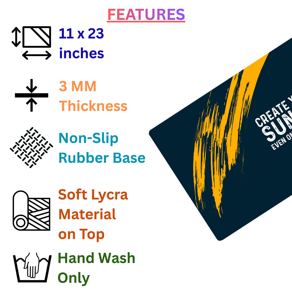 Create Your Sunshine – Positive Vibes Desk Pad | Desk Mat
