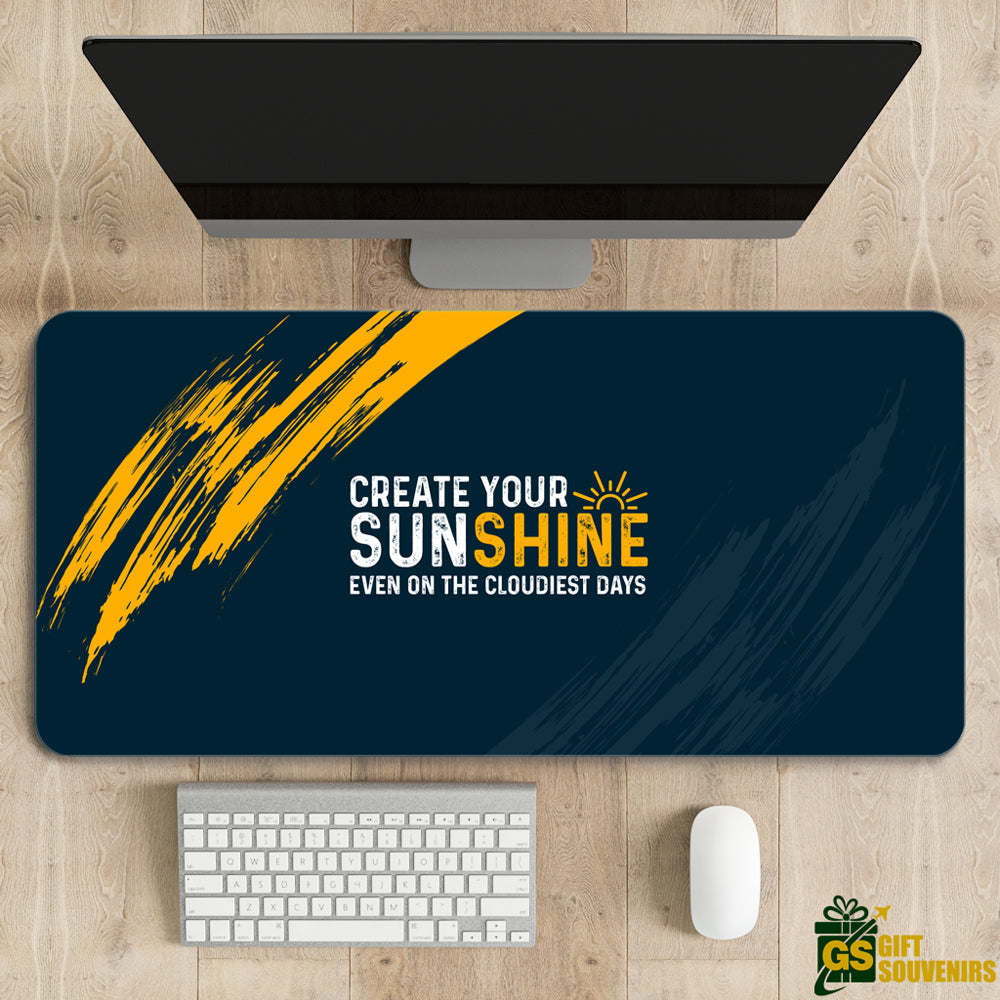 Create Your Sunshine – Positive Vibes Desk Pad | Desk Mat
