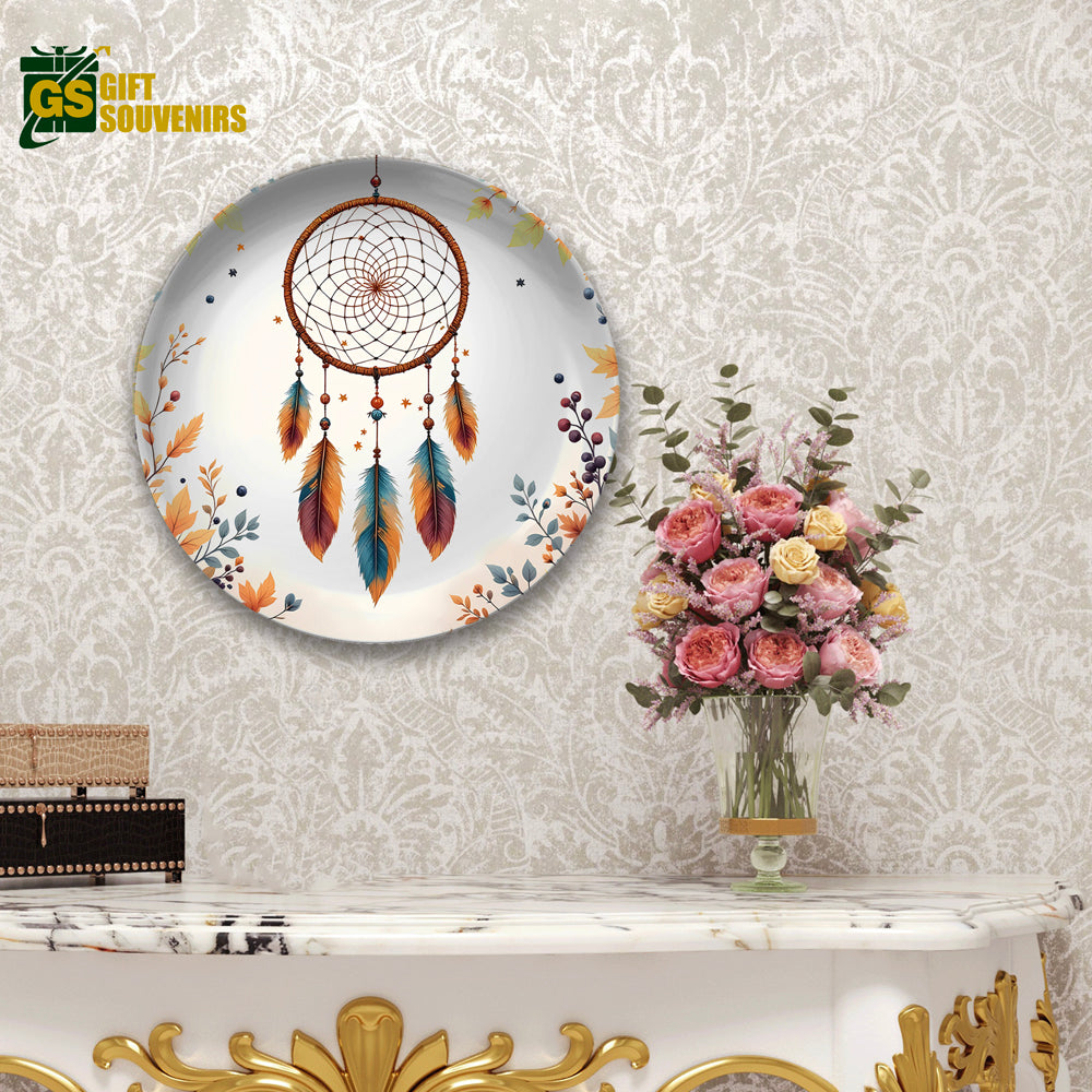 Dreamcatcher Harmony – A Vaastu & Feng Shui Inspired Premium Ceramic Plate