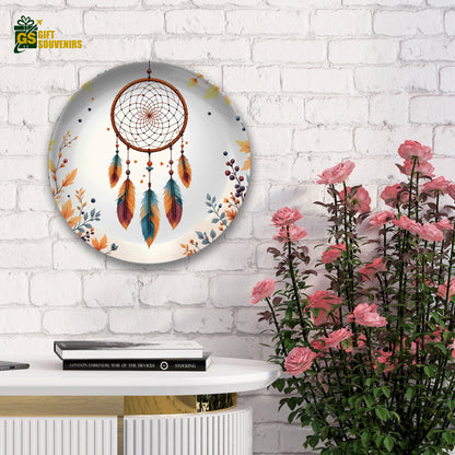 Dreamcatcher Harmony – A Vaastu & Feng Shui Inspired Premium Ceramic Plate