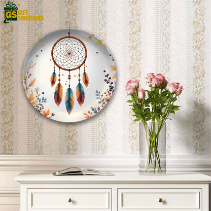 Dreamcatcher Harmony – A Vaastu & Feng Shui Inspired Premium Ceramic Plate
