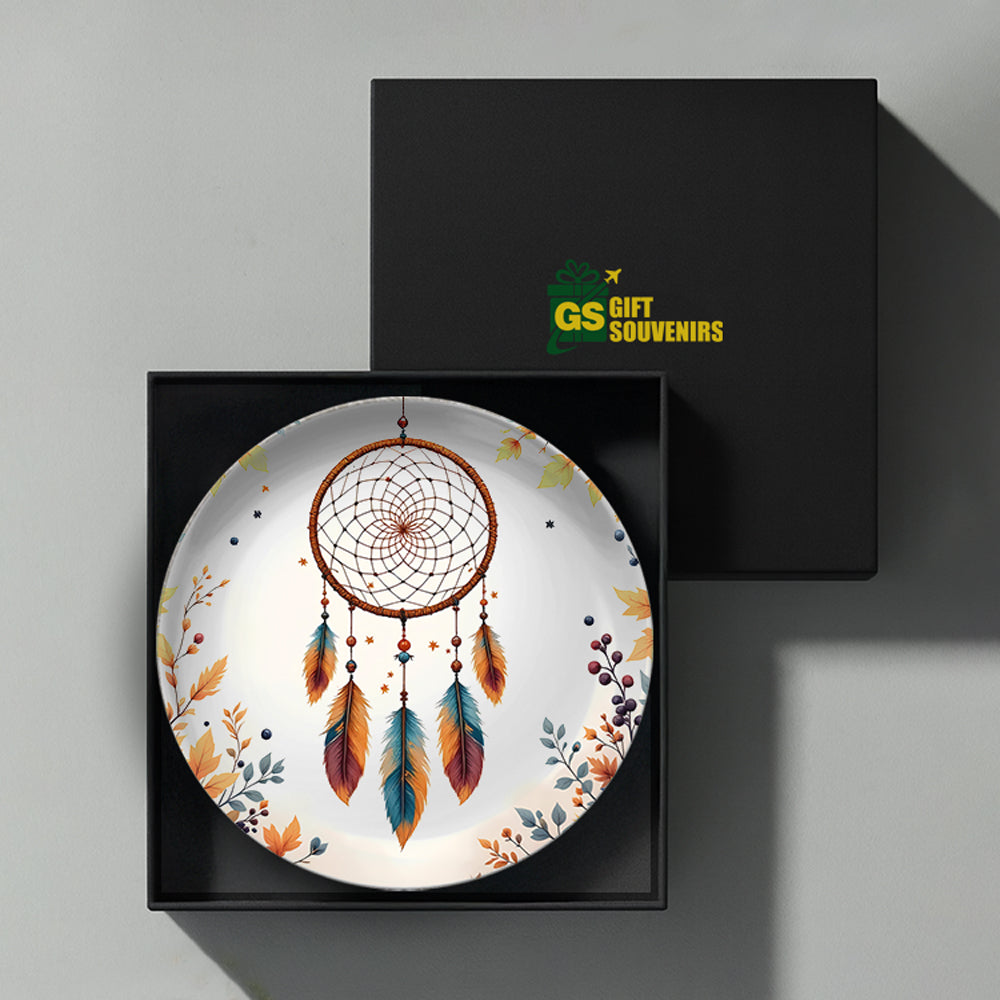 Dreamcatcher Harmony – A Vaastu & Feng Shui Inspired Premium Ceramic Plate