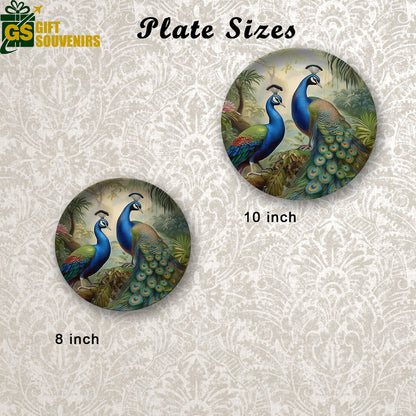 Peacock Elegance – Symbol of Grace & Prosperity Ceramic Plate