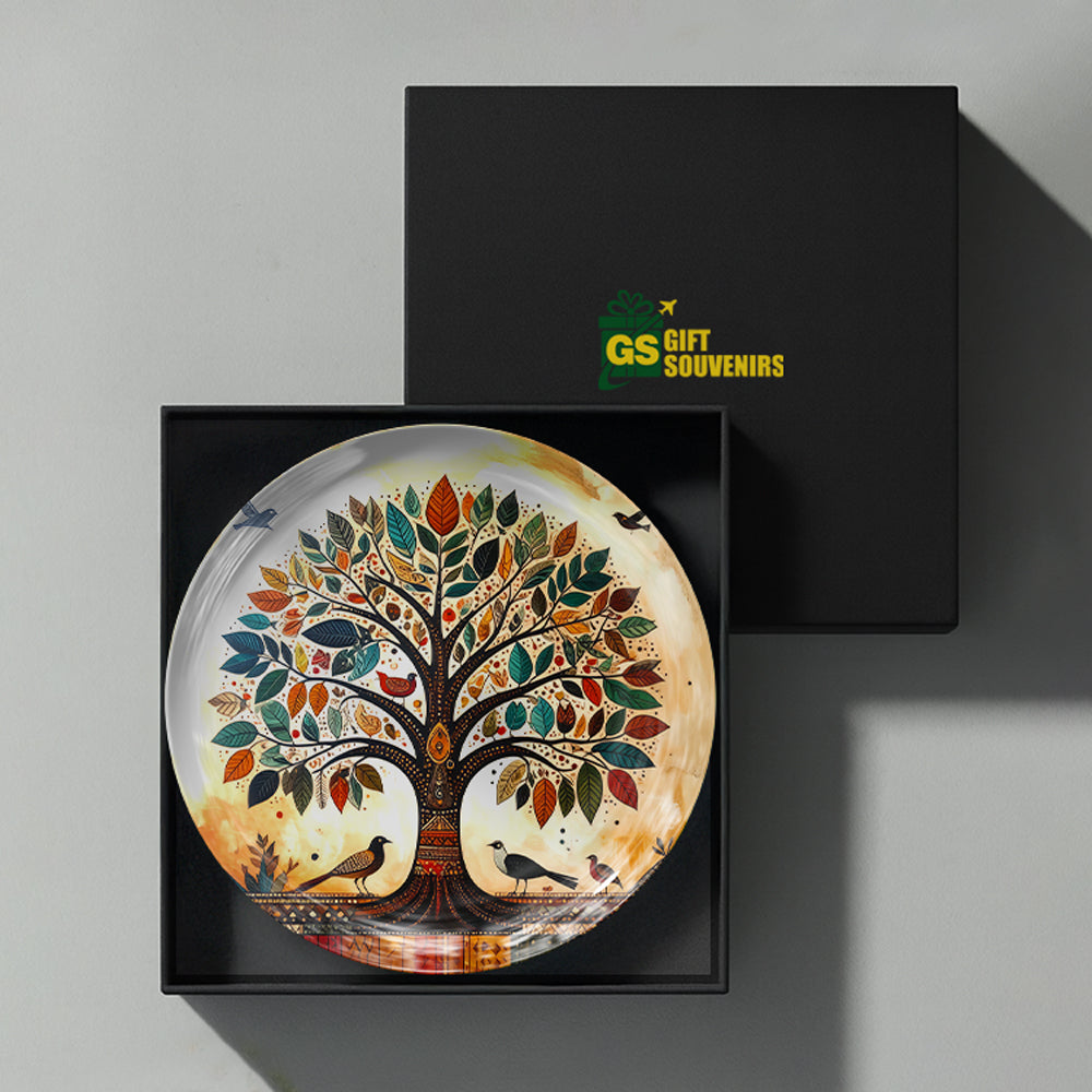 Tree of Life Vaastu wall art plate symbolizing stability, growth, abundance, and positive energy.