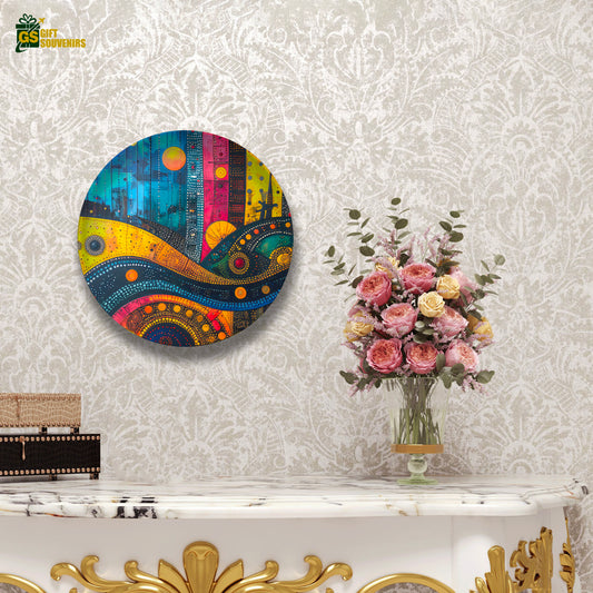 Celestial Currents – Abstract Energy Wall Plate