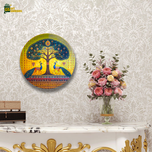 Sacred Symphony – Peacocks Beneath the Eternal Tree