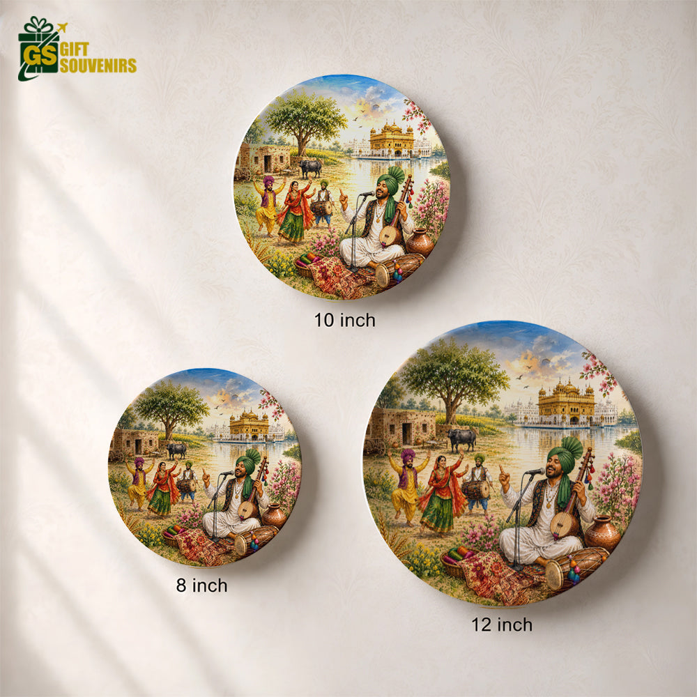 Punjab Virasat – Folk Melody Ceramic Wall Plate