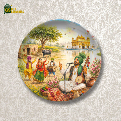 Punjab Virasat – Folk Melody Ceramic Wall Plate