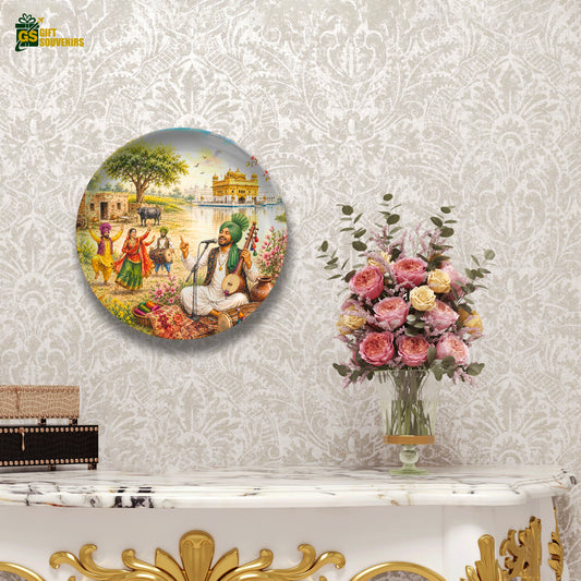 Punjab Virasat – Folk Melody Ceramic Wall Plate
