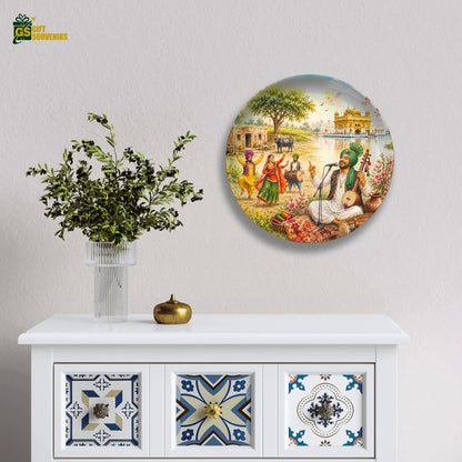 Punjab Virasat – Folk Melody Ceramic Wall Plate
