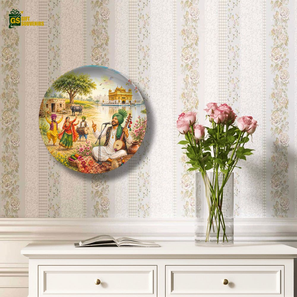 Punjab Virasat – Folk Melody Ceramic Wall Plate
