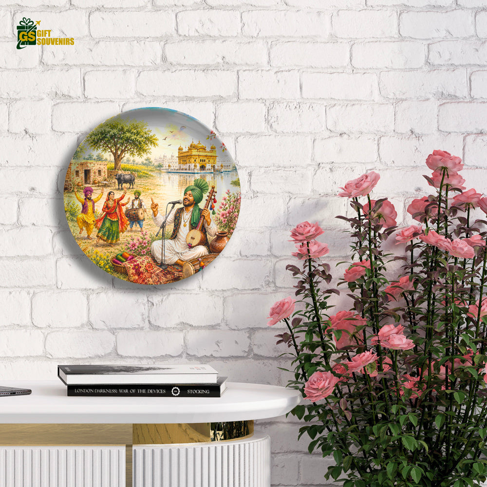 Punjab Virasat – Folk Melody Ceramic Wall Plate