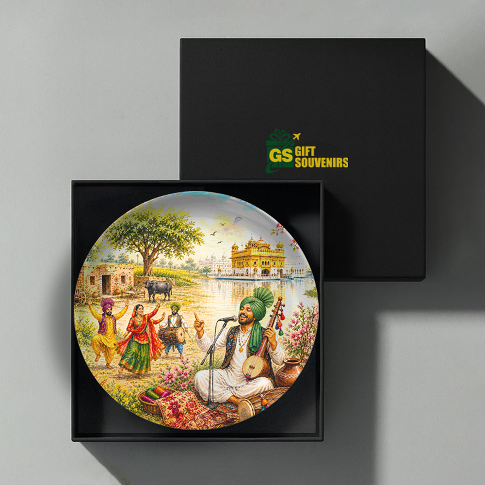 Punjab Virasat – Folk Melody Ceramic Wall Plate