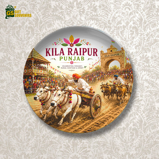 Kila Raipur Rural Olympics – Punjab Heritage Ceramic Wall Plate