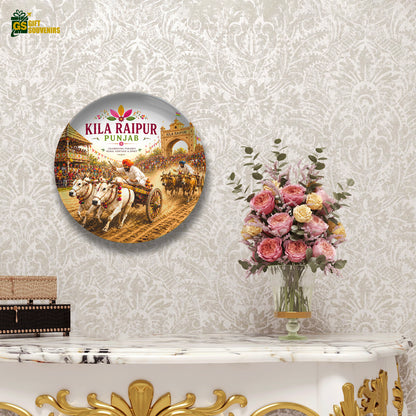 Kila Raipur Rural Olympics – Punjab Heritage Ceramic Wall Plate