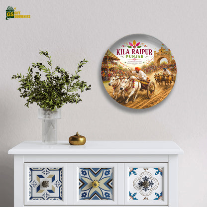 Kila Raipur Rural Olympics – Punjab Heritage Ceramic Wall Plate