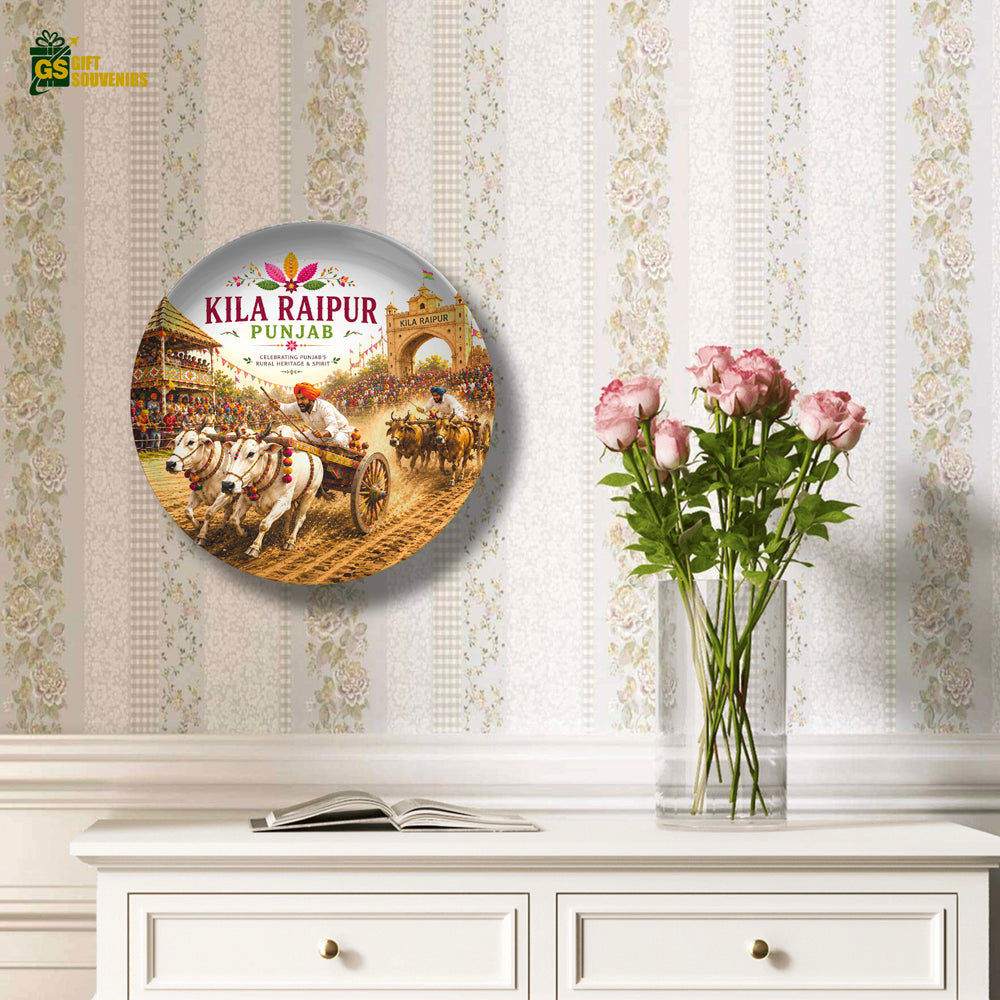 Kila Raipur Rural Olympics – Punjab Heritage Ceramic Wall Plate