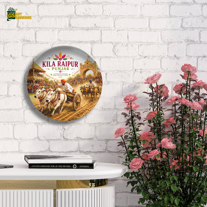 Kila Raipur Rural Olympics – Punjab Heritage Ceramic Wall Plate