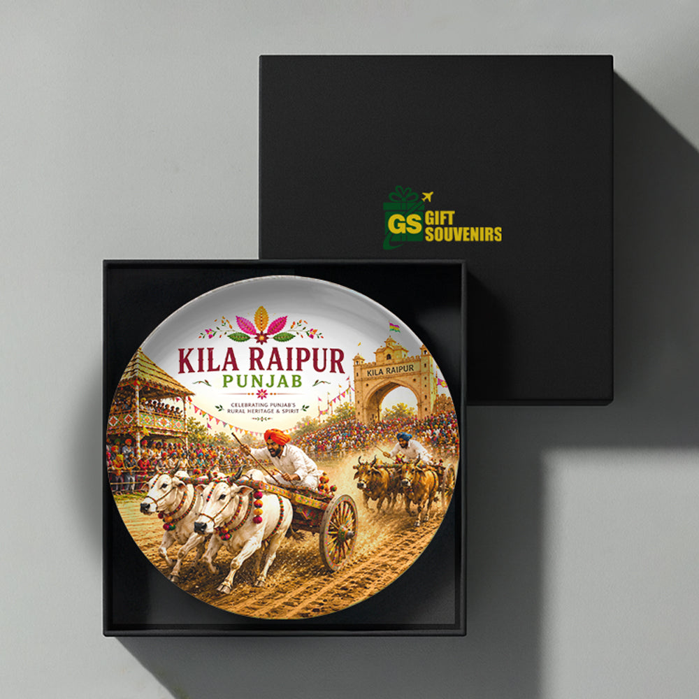 Kila Raipur Rural Olympics – Punjab Heritage Ceramic Wall Plate